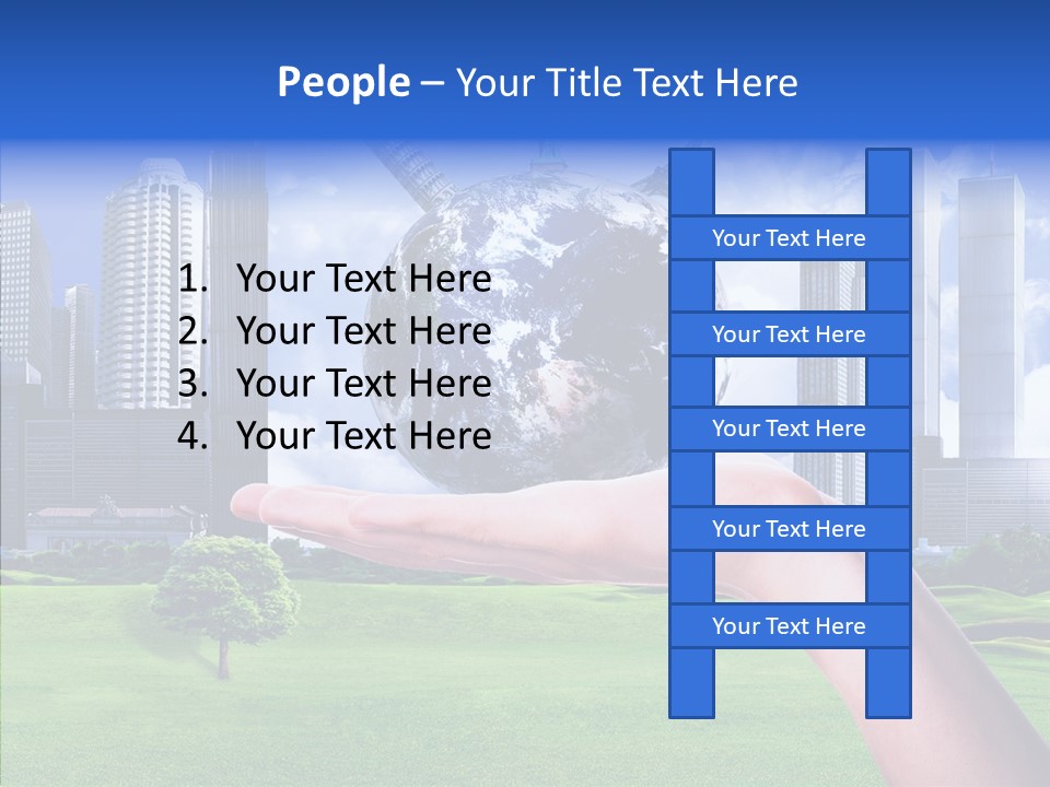 Global Planet Garden PowerPoint Template