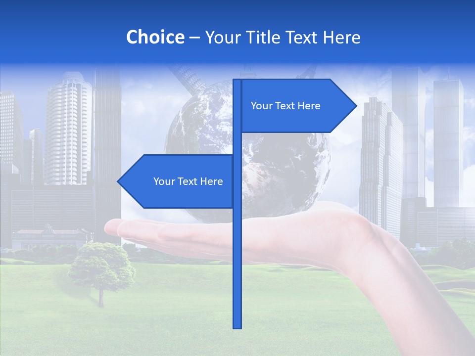Global Planet Garden PowerPoint Template