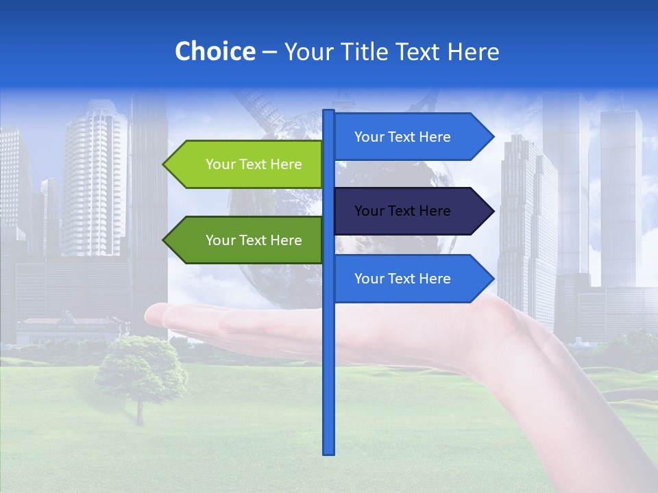 Global Planet Garden PowerPoint Template