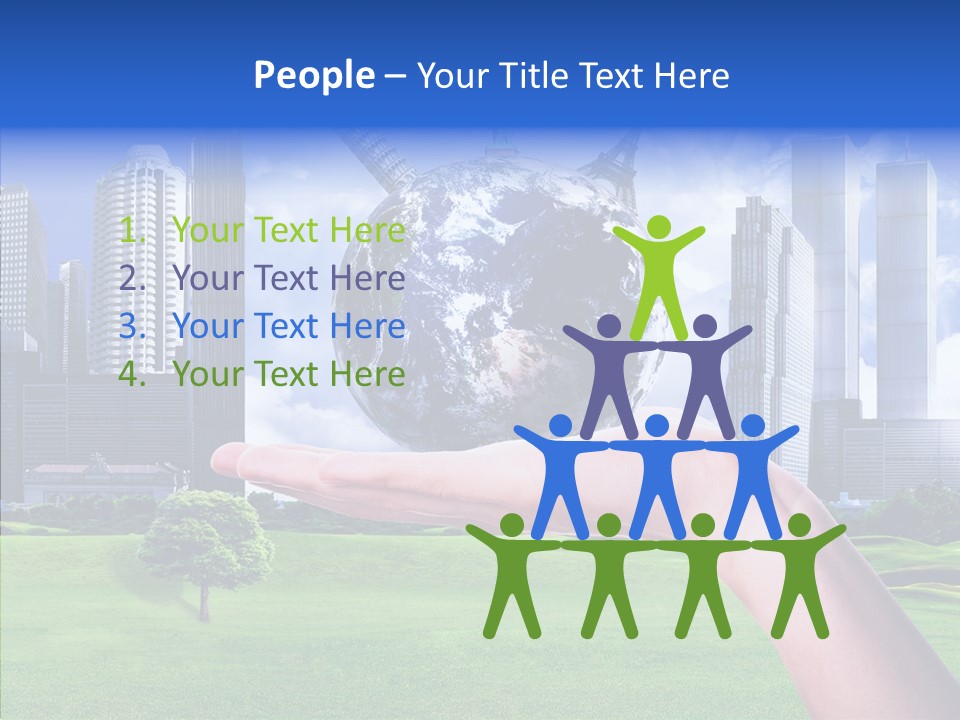 Global Planet Garden PowerPoint Template