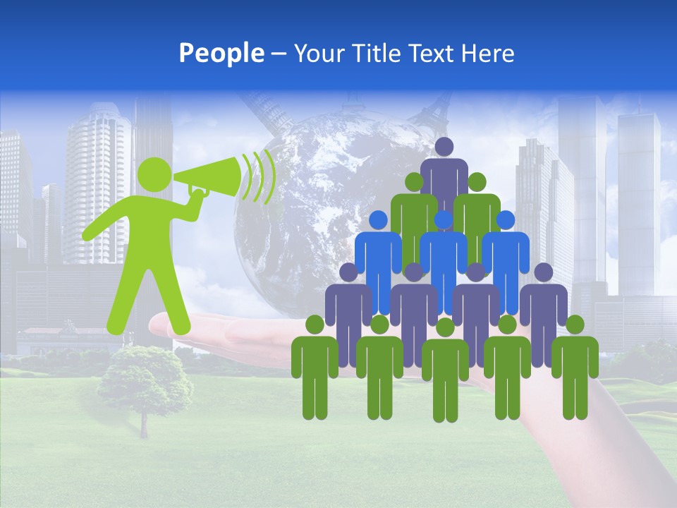 Global Planet Garden PowerPoint Template