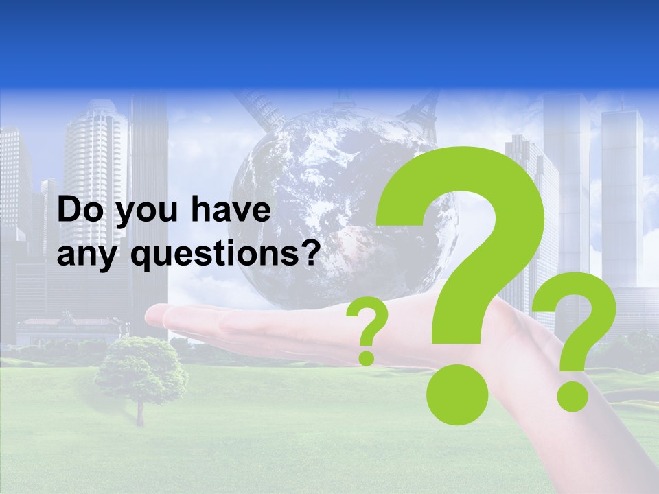 Global Planet Garden PowerPoint Template