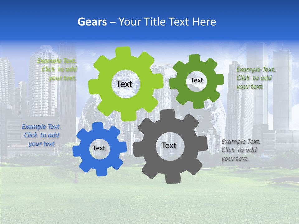Right Illustration Symbol PowerPoint Template