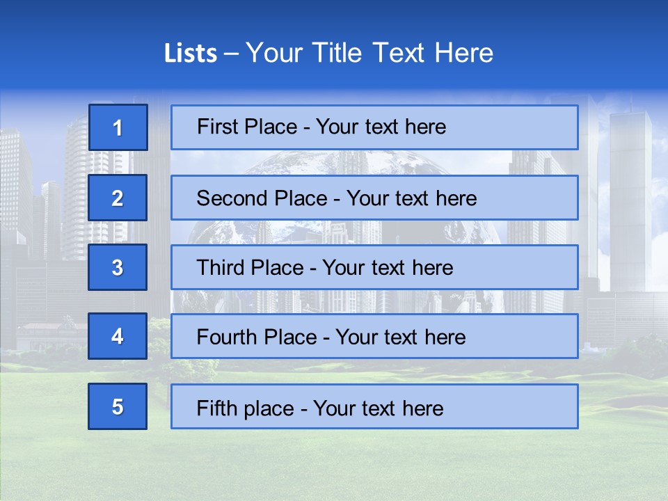 Right Illustration Symbol PowerPoint Template