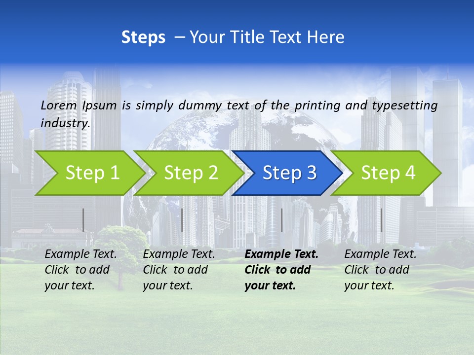 Right Illustration Symbol PowerPoint Template