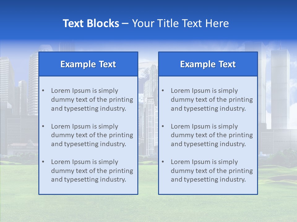 Right Illustration Symbol PowerPoint Template