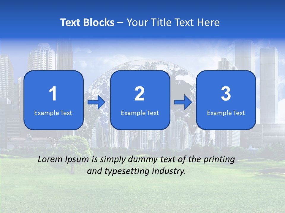 Right Illustration Symbol PowerPoint Template