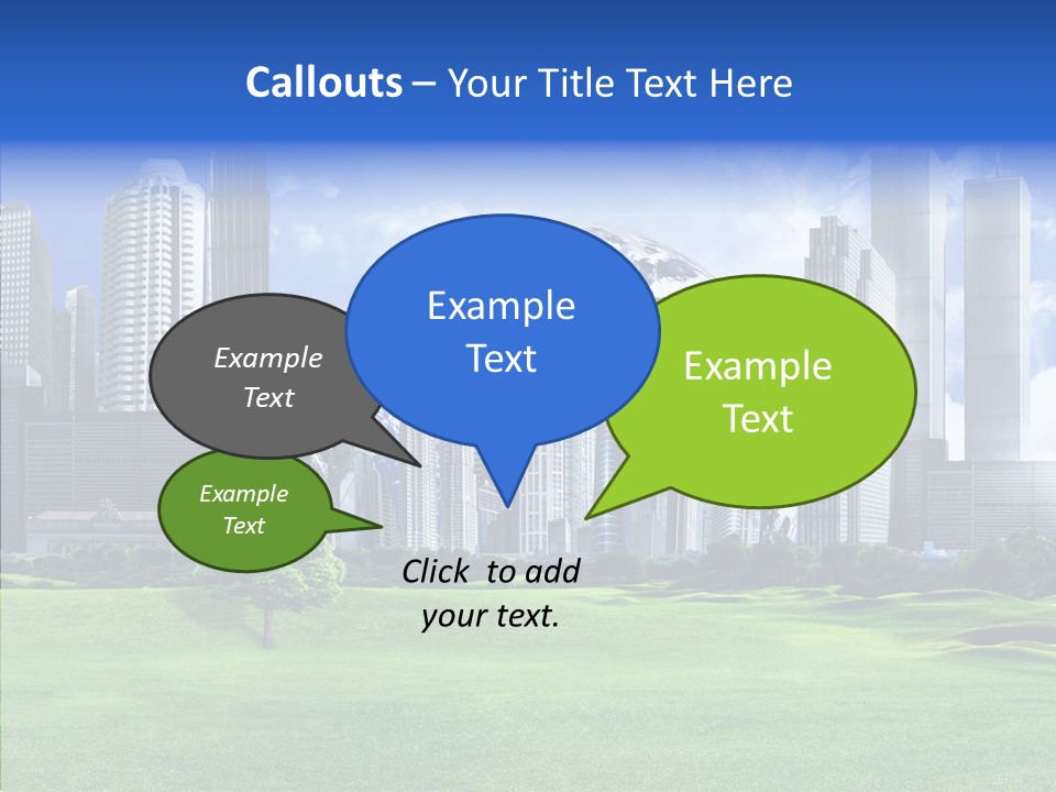 Right Illustration Symbol PowerPoint Template