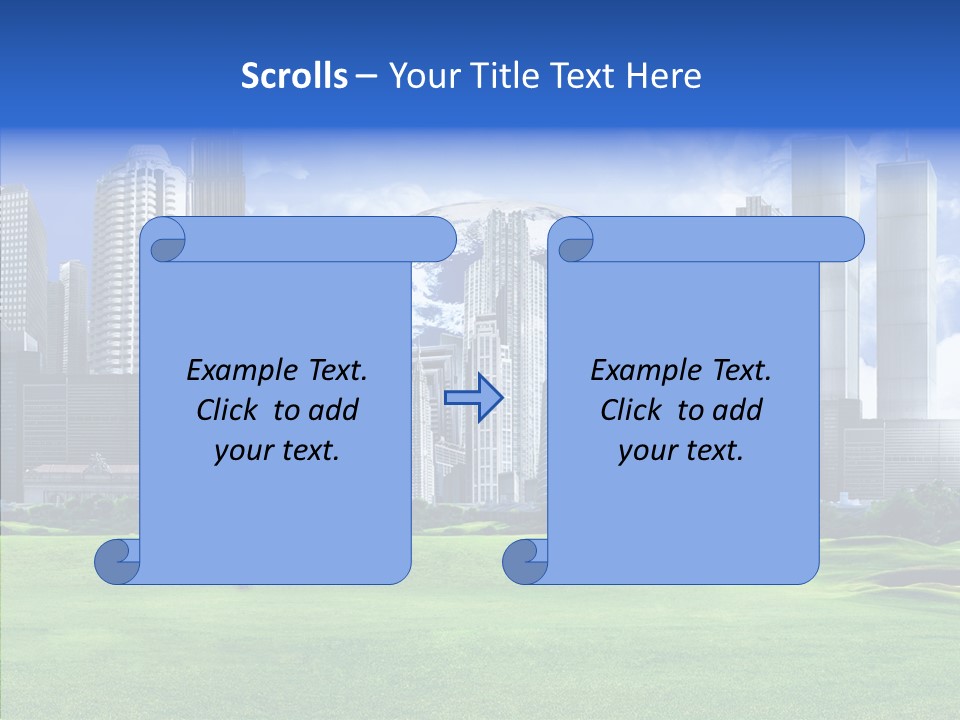 Right Illustration Symbol PowerPoint Template