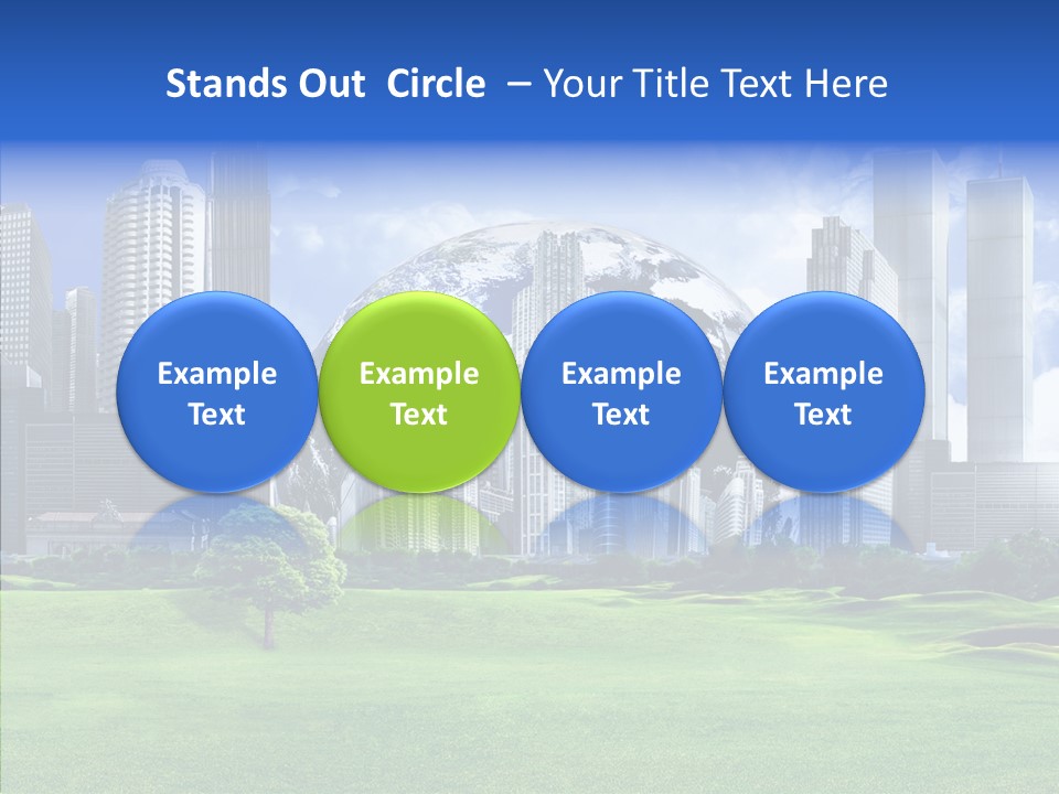 Right Illustration Symbol PowerPoint Template
