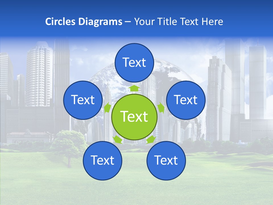Right Illustration Symbol PowerPoint Template