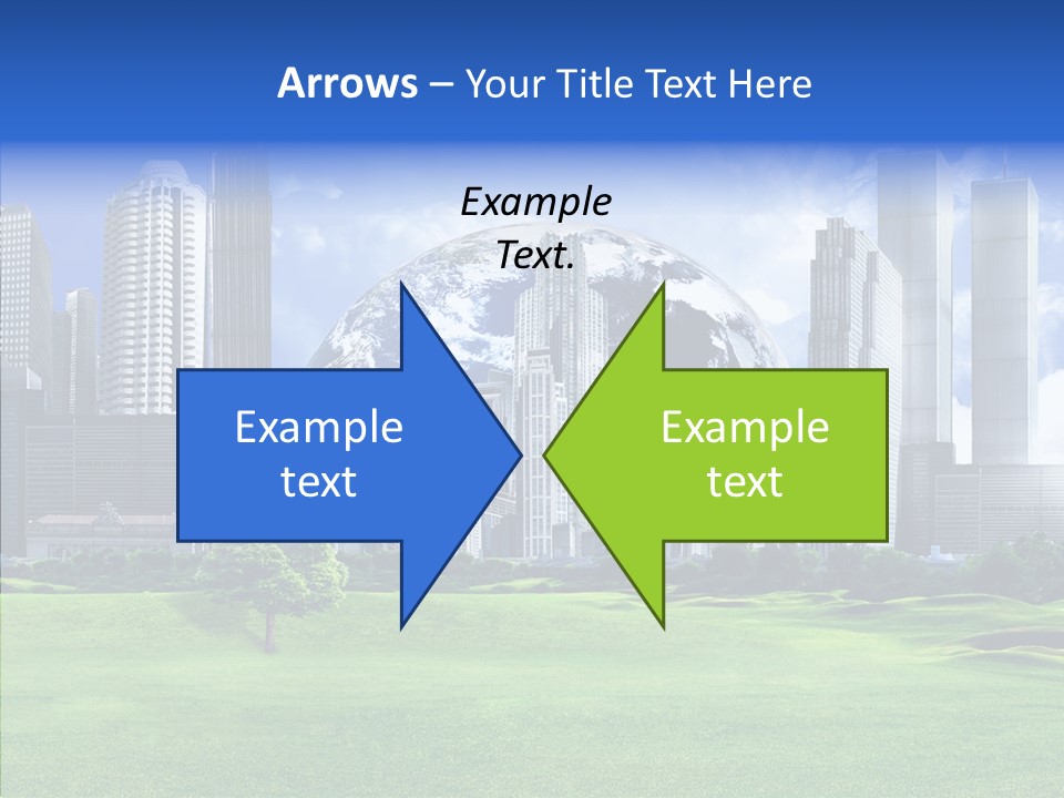 Right Illustration Symbol PowerPoint Template