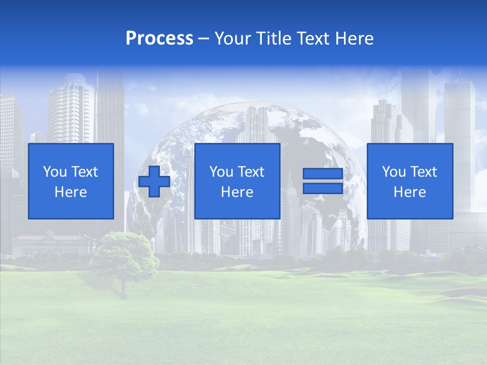 Right Illustration Symbol PowerPoint Template