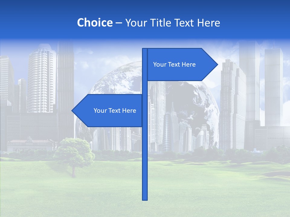 Right Illustration Symbol PowerPoint Template
