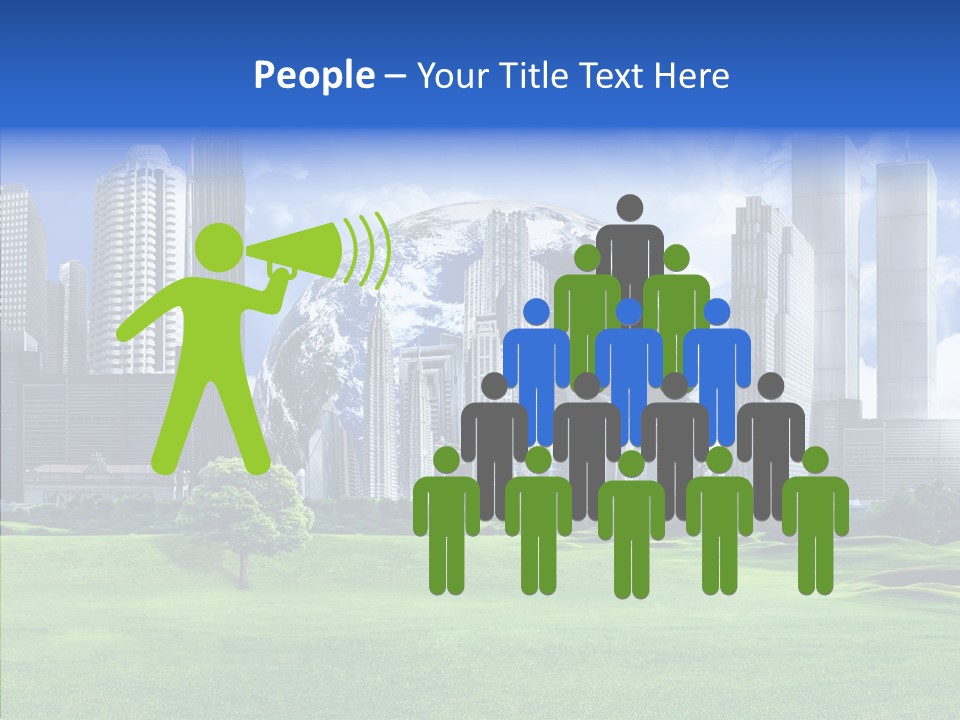 Right Illustration Symbol PowerPoint Template