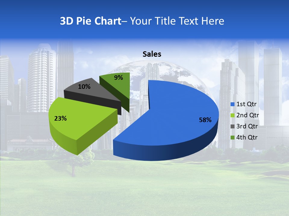 Right Illustration Symbol PowerPoint Template