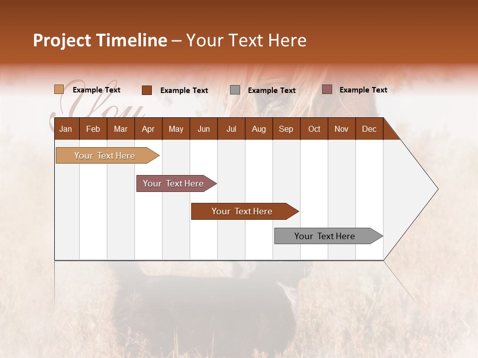 Equine Black Love PowerPoint Template