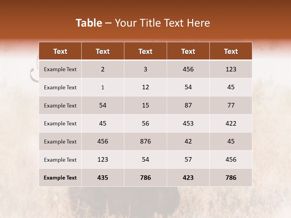 Equine Black Love PowerPoint Template