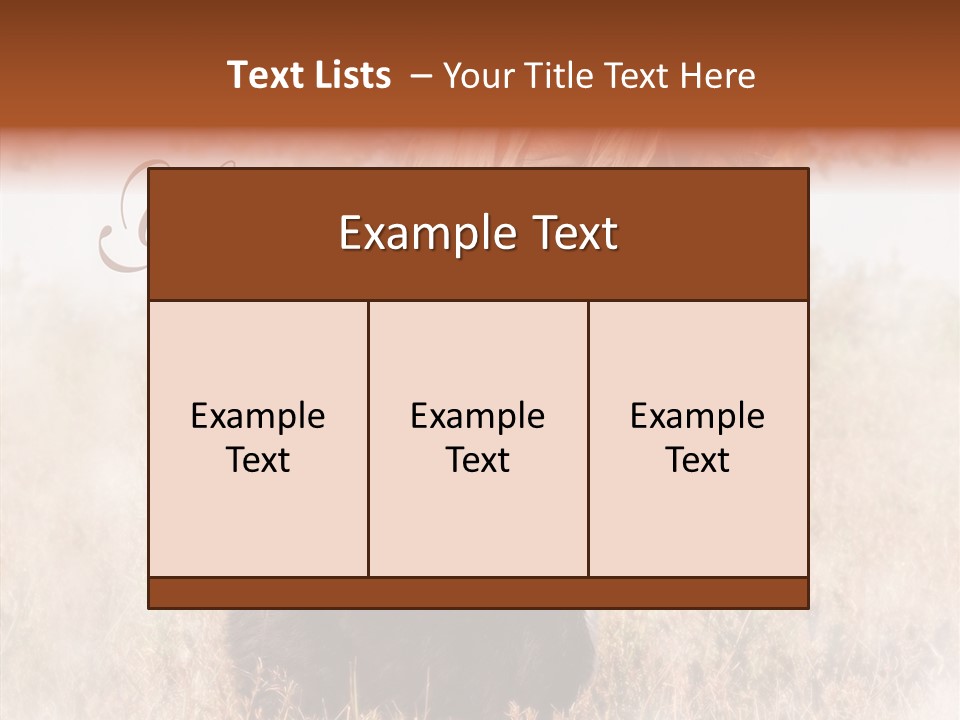 Equine Black Love PowerPoint Template