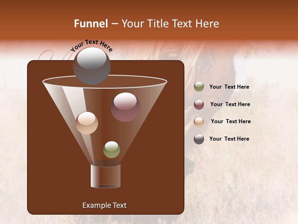 Equine Black Love PowerPoint Template