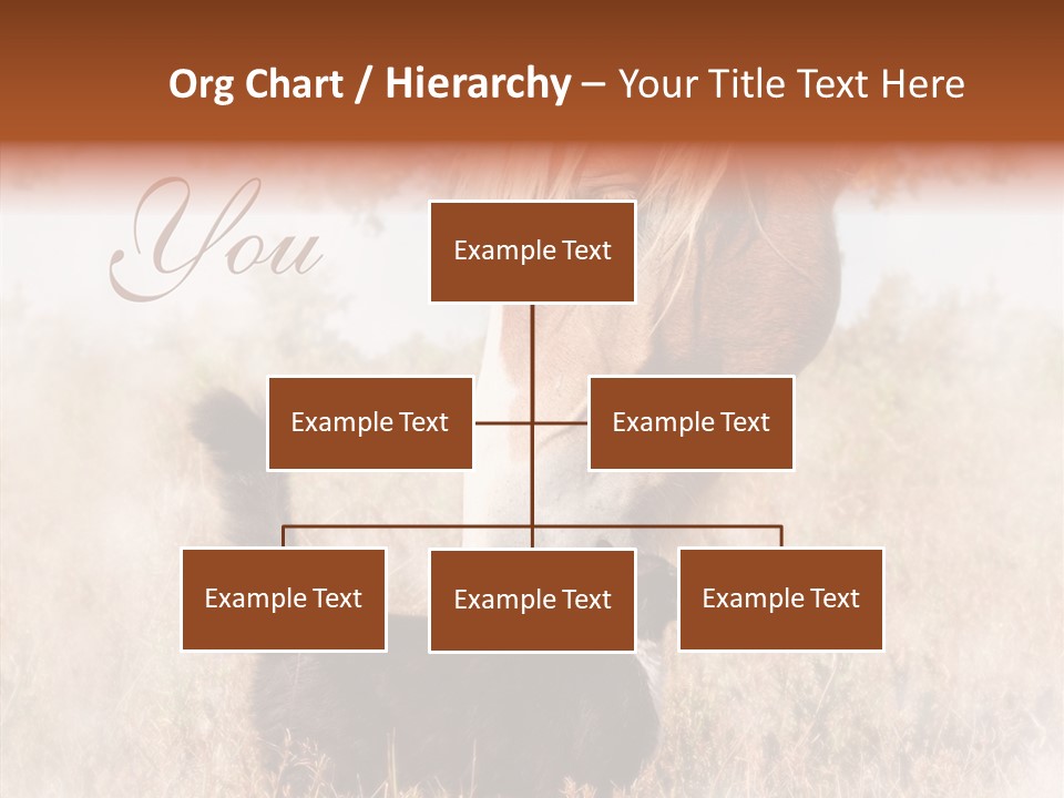 Equine Black Love PowerPoint Template