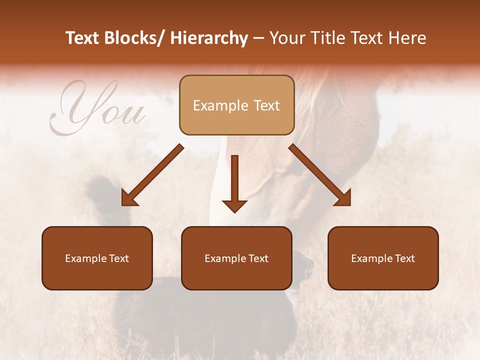 Equine Black Love PowerPoint Template