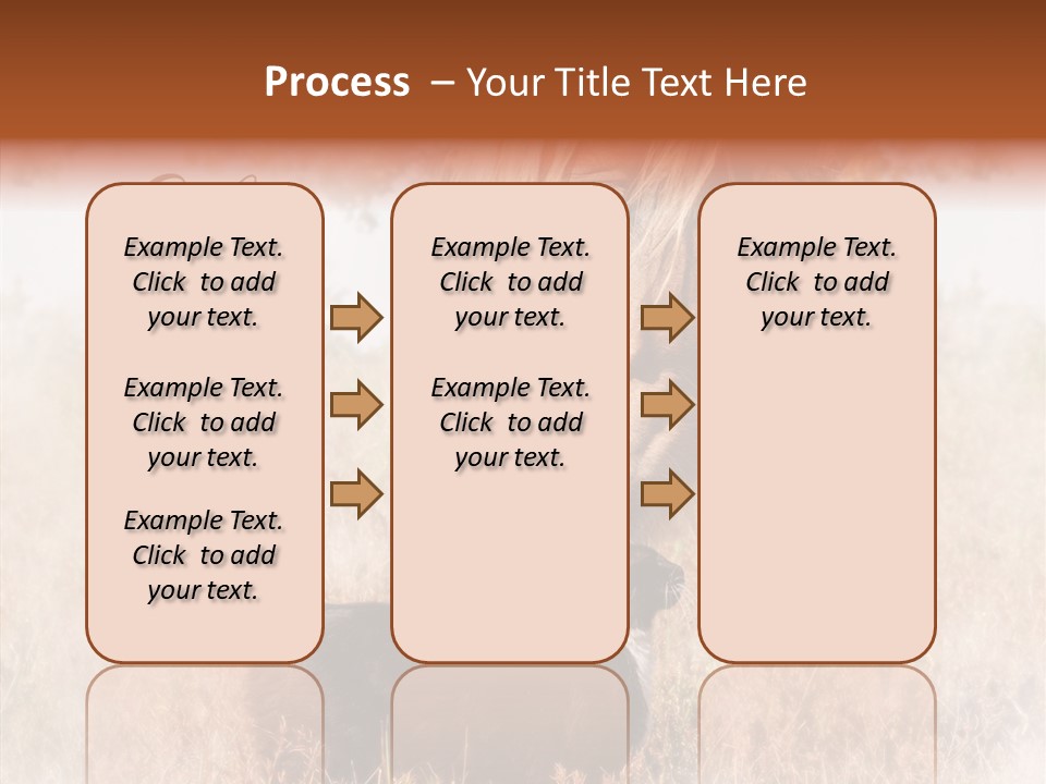Equine Black Love PowerPoint Template