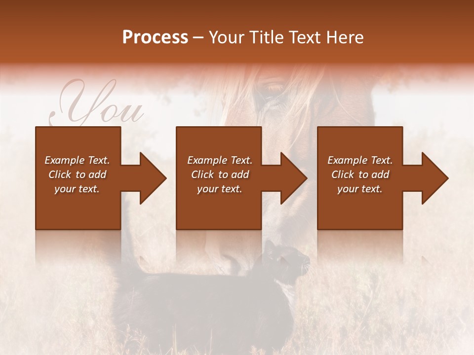 Equine Black Love PowerPoint Template
