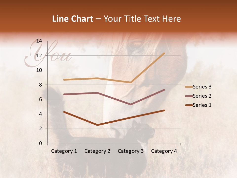 Equine Black Love PowerPoint Template