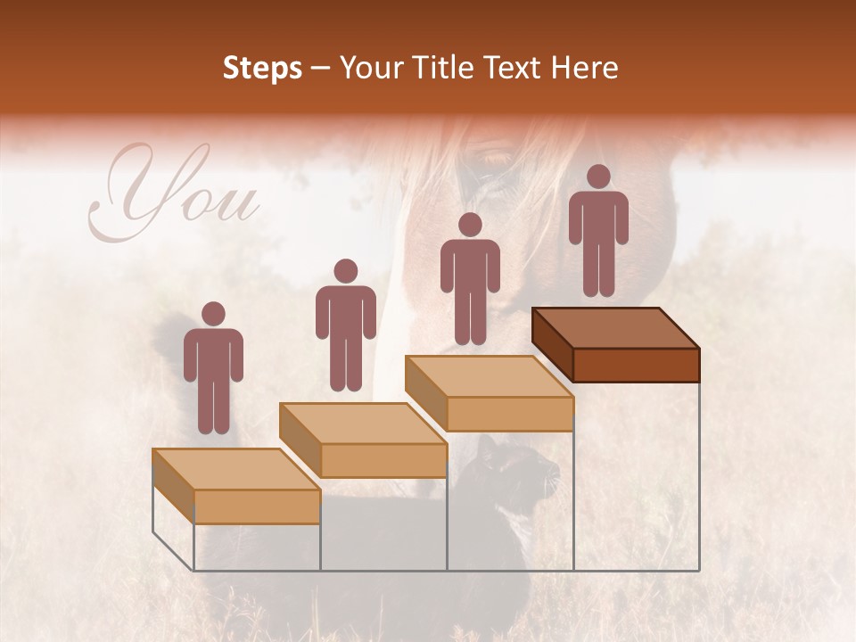 Equine Black Love PowerPoint Template