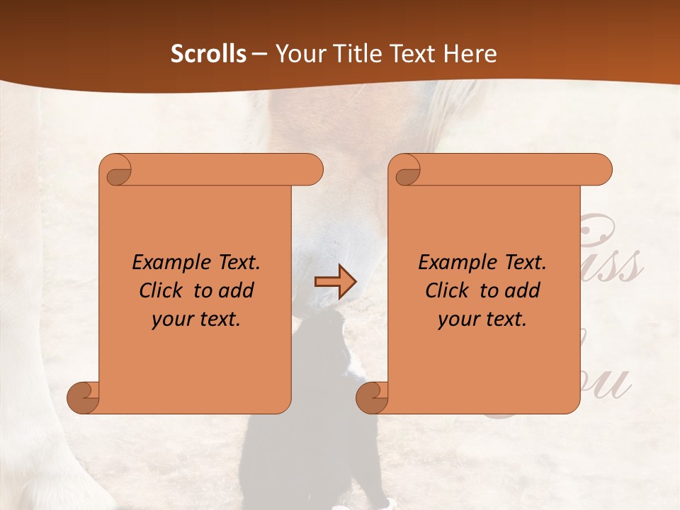 Dreamlike Best Friends Affection PowerPoint Template