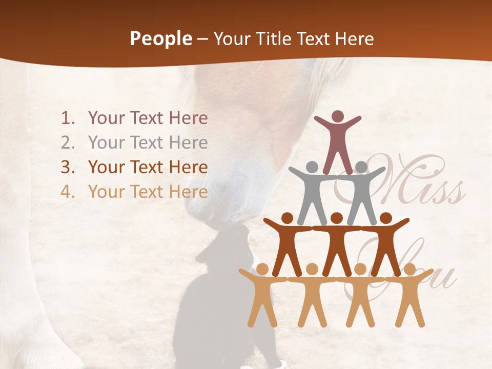 Dreamlike Best Friends Affection PowerPoint Template