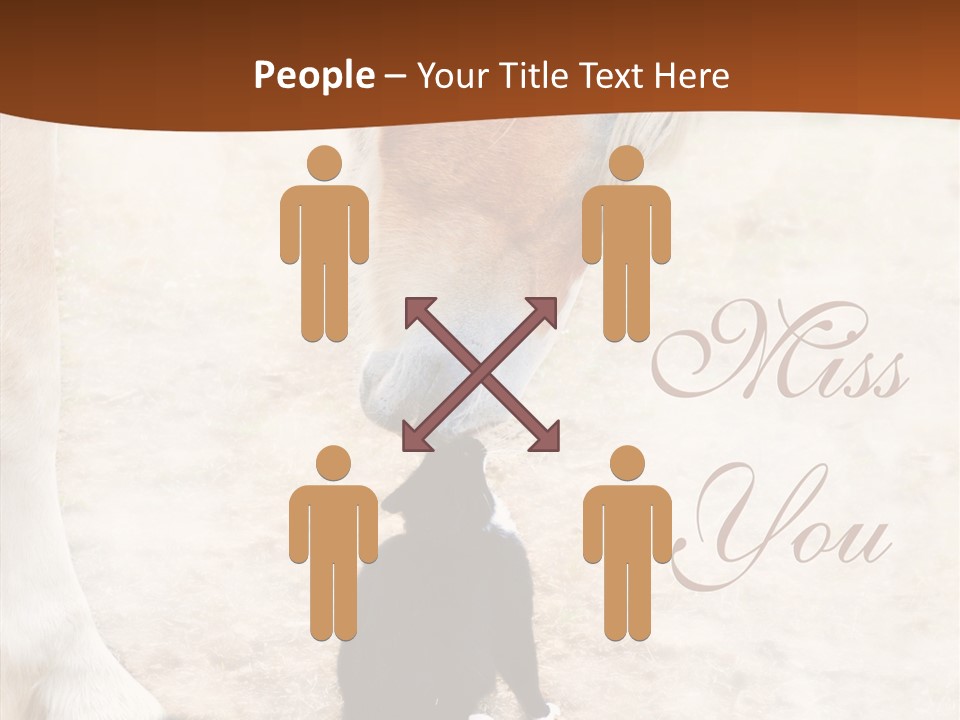 Dreamlike Best Friends Affection PowerPoint Template