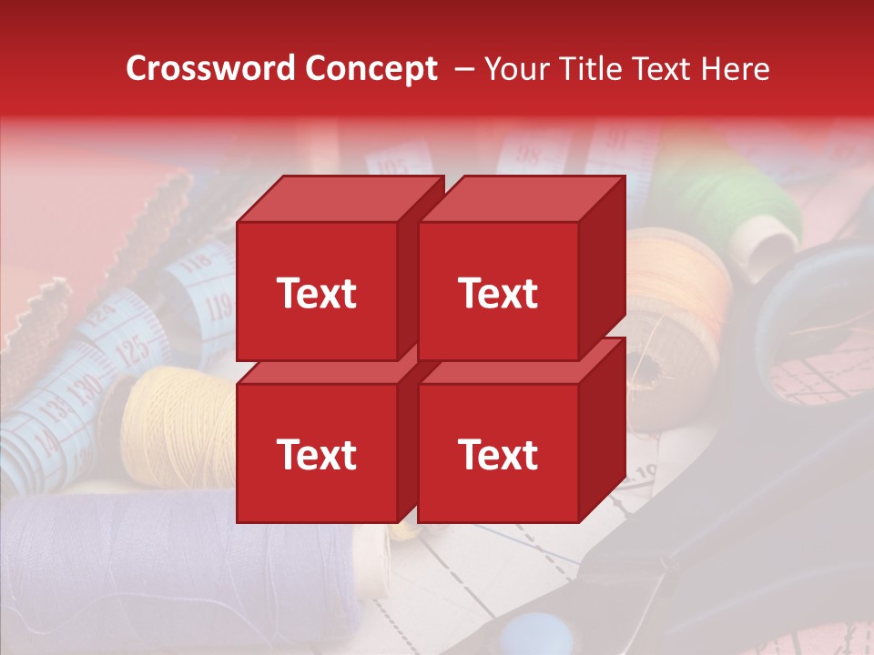 Hobby Bobbin Line PowerPoint Template