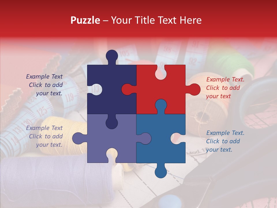 Hobby Bobbin Line PowerPoint Template