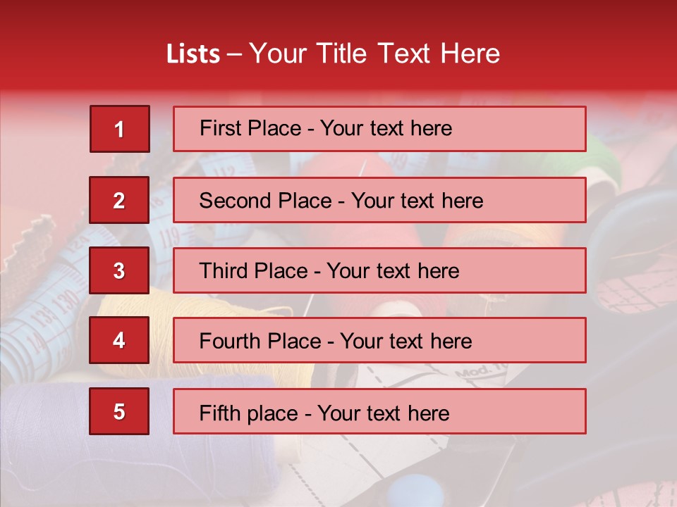 Hobby Bobbin Line PowerPoint Template