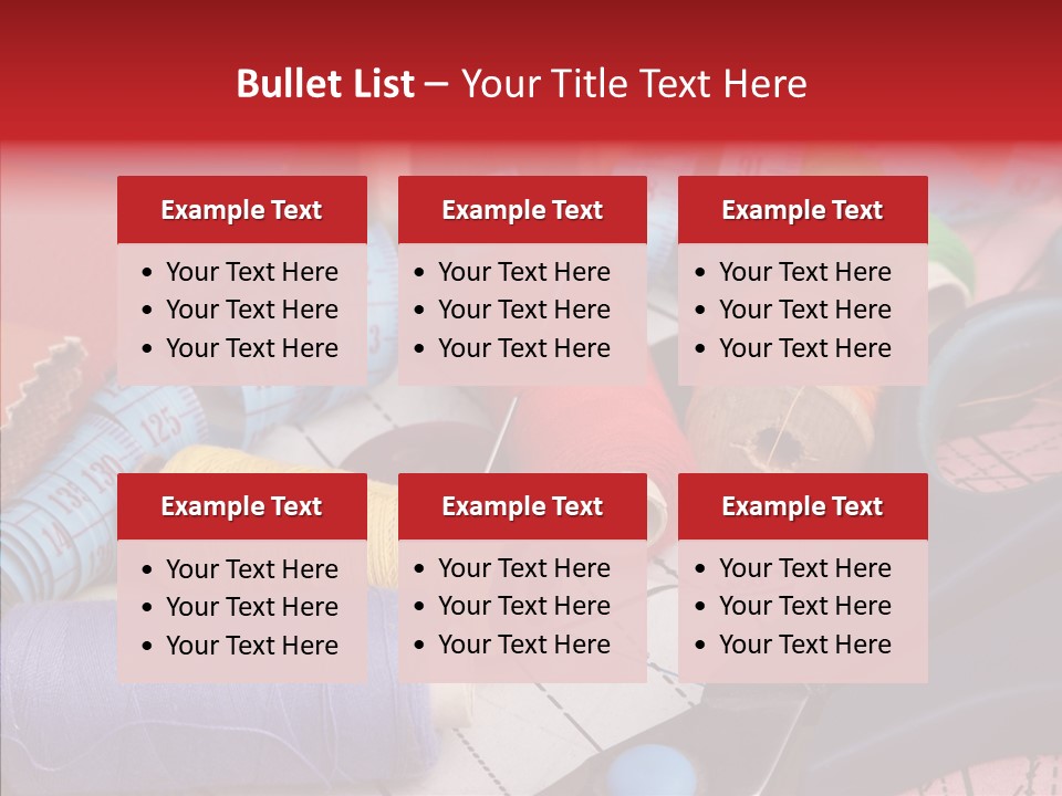 Hobby Bobbin Line PowerPoint Template
