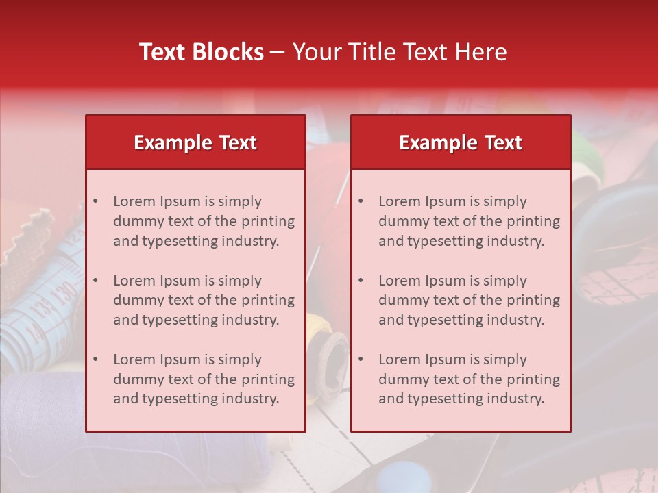 Hobby Bobbin Line PowerPoint Template