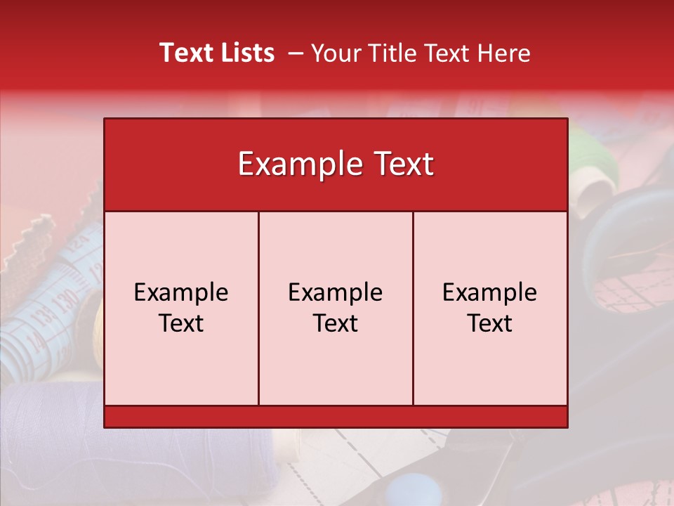 Hobby Bobbin Line PowerPoint Template