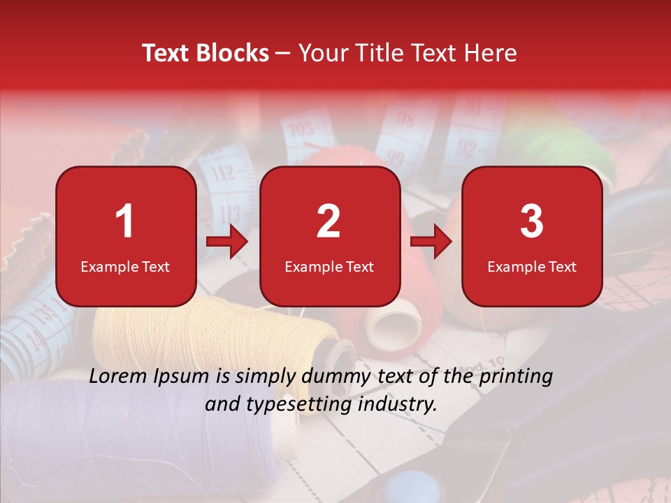 Hobby Bobbin Line PowerPoint Template