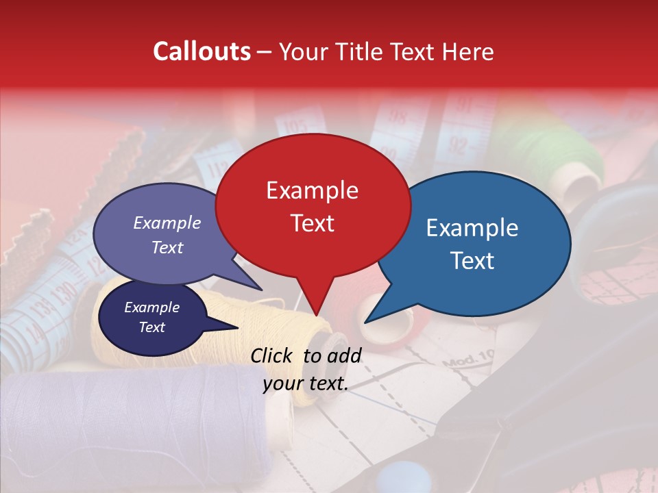 Hobby Bobbin Line PowerPoint Template