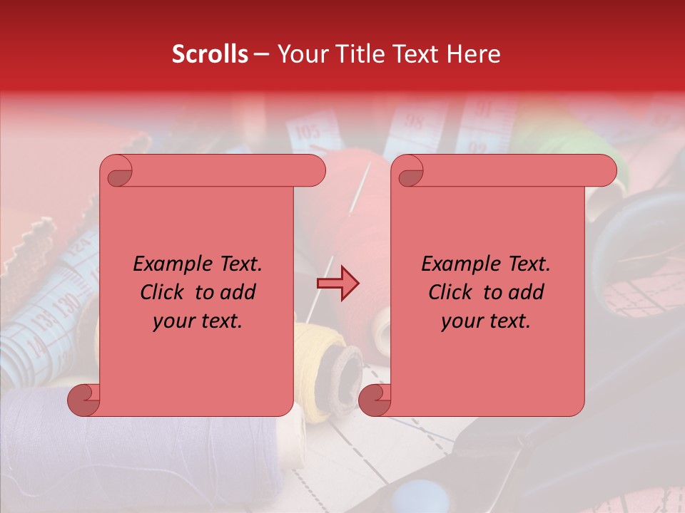 Hobby Bobbin Line PowerPoint Template