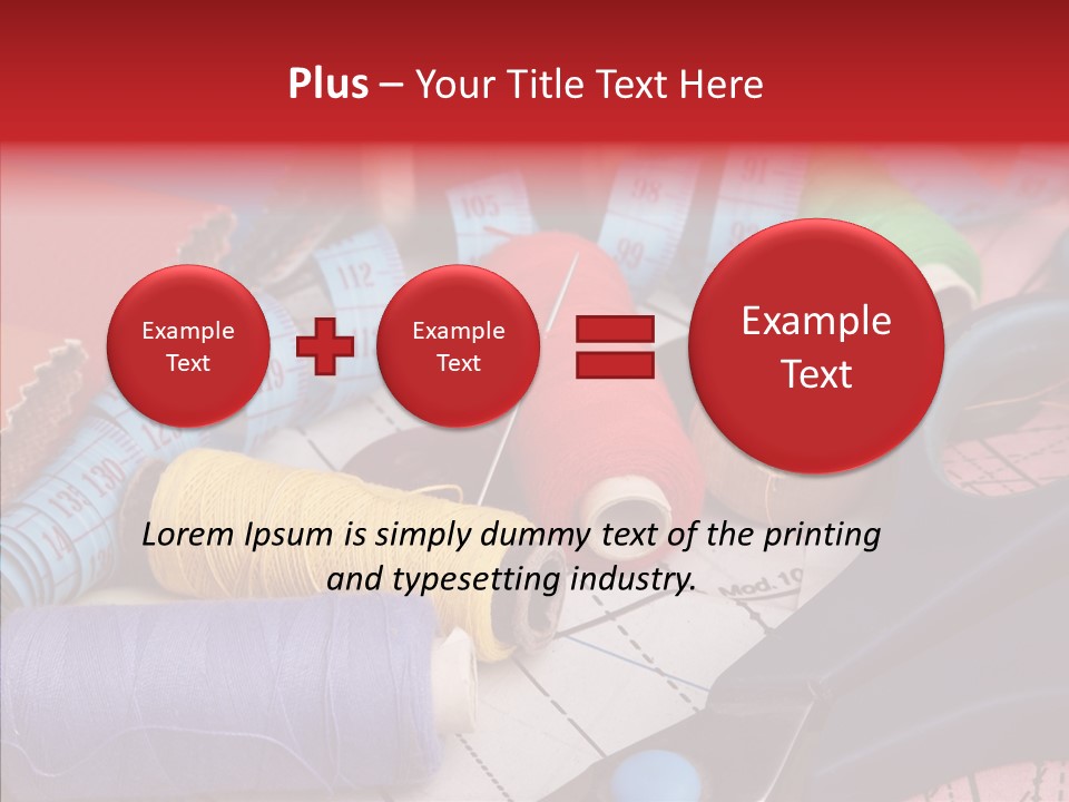 Hobby Bobbin Line PowerPoint Template