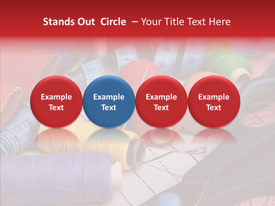 Hobby Bobbin Line PowerPoint Template