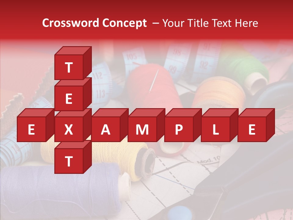 Hobby Bobbin Line PowerPoint Template