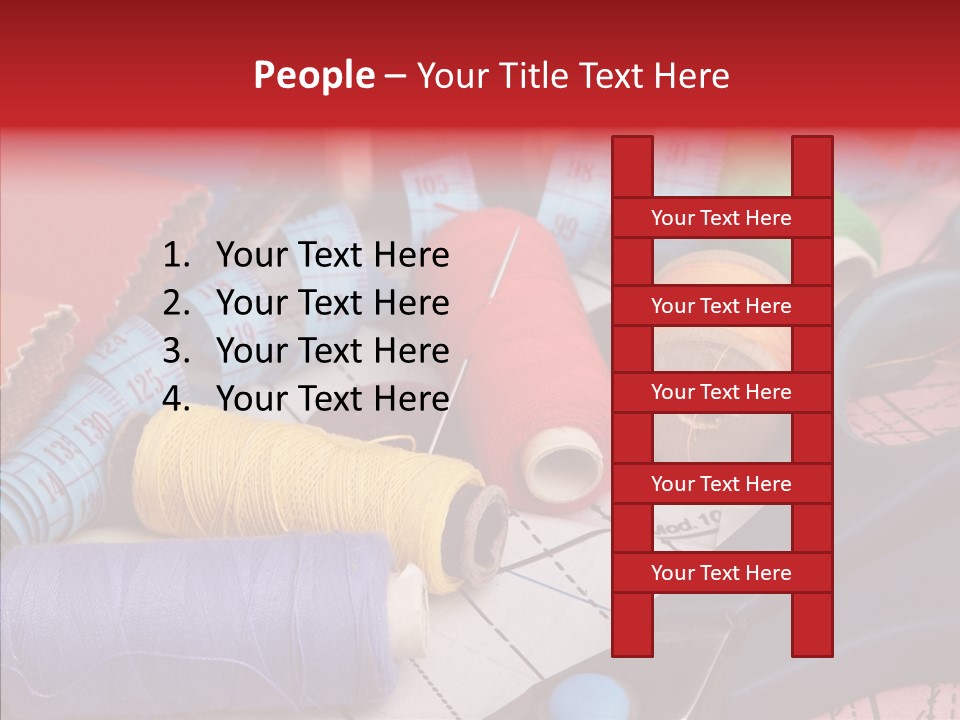 Hobby Bobbin Line PowerPoint Template