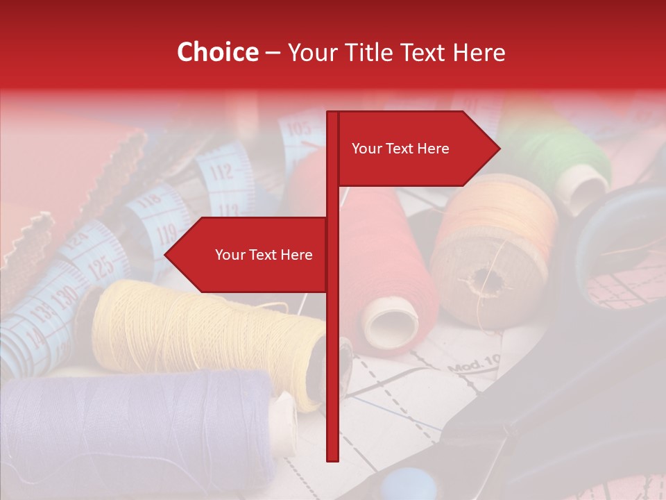 Hobby Bobbin Line PowerPoint Template