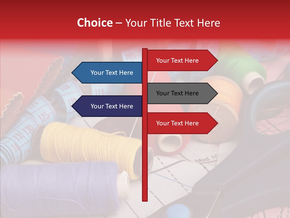 Hobby Bobbin Line PowerPoint Template