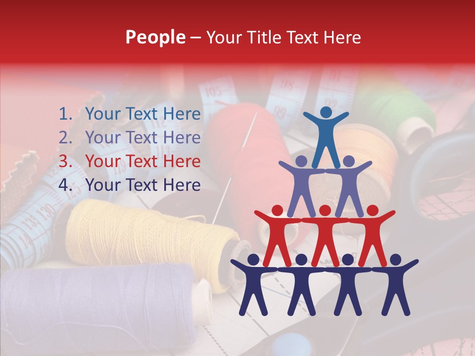 Hobby Bobbin Line PowerPoint Template