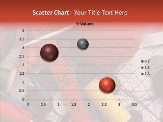 Needle Orange Spool PowerPoint Template
